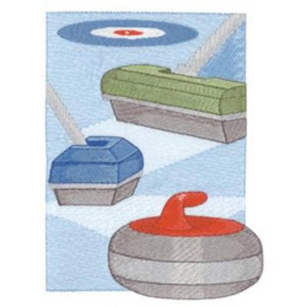 Picture of Curling Design Machine Embroidery Design