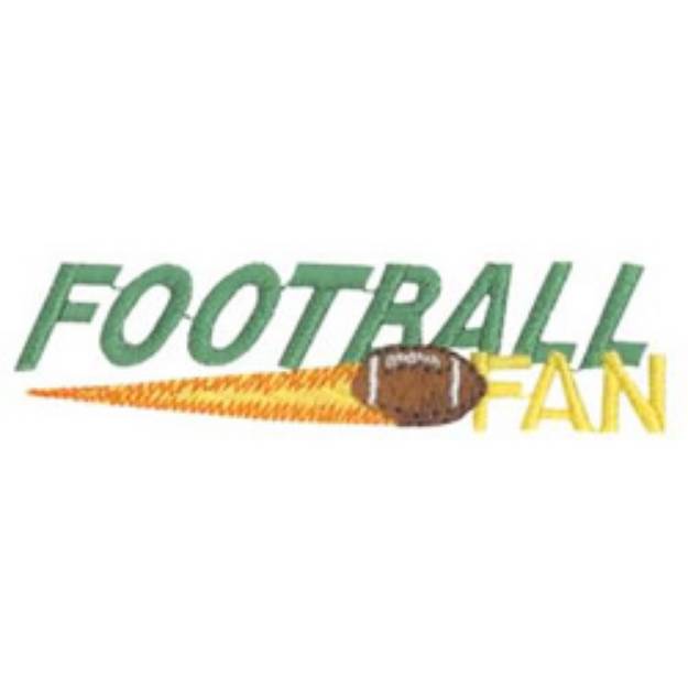 Picture of Football Fan Machine Embroidery Design