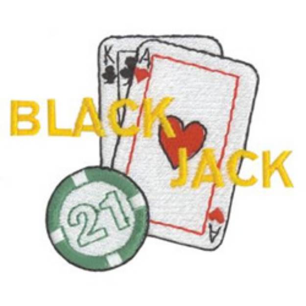 Picture of Black Jack Machine Embroidery Design