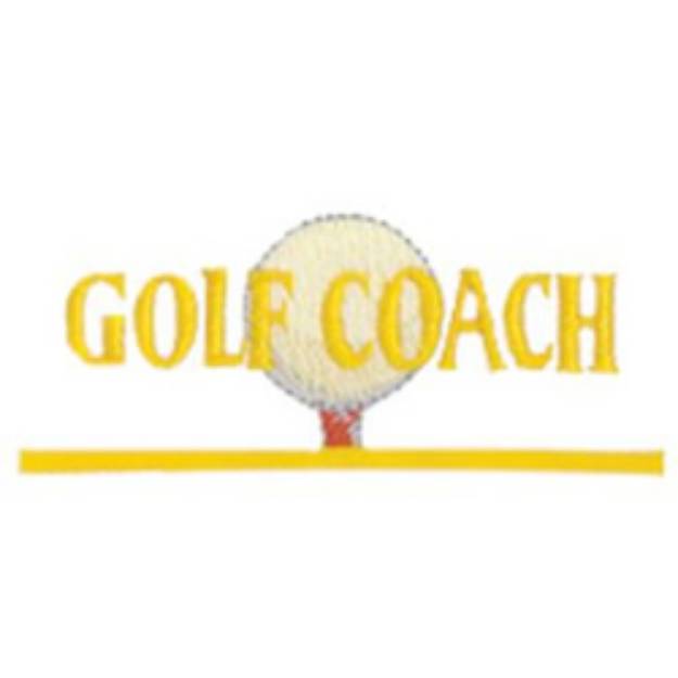 Picture of Golf Coach Machine Embroidery Design