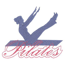 Pilates Pose Machine Embroidery Design