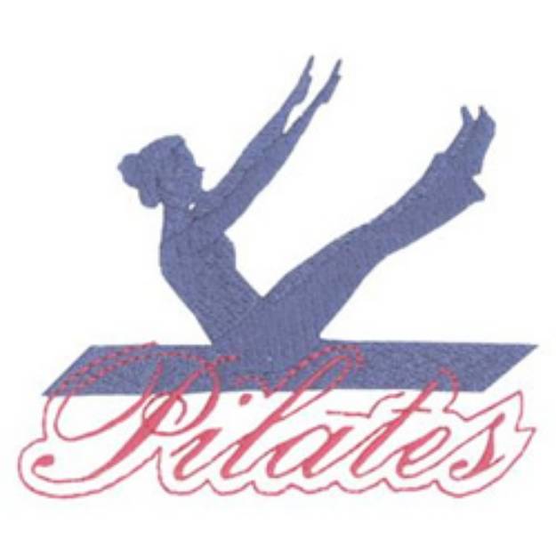 Picture of Pilates Pose Machine Embroidery Design