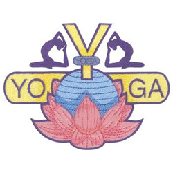 Yoga Machine Embroidery Design