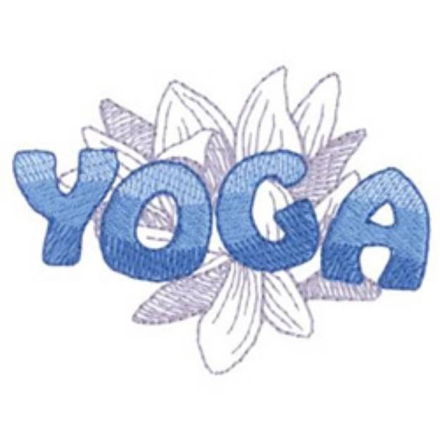 Picture of Yoga Flower Machine Embroidery Design