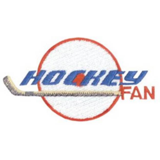 Picture of Hockey Fan Machine Embroidery Design