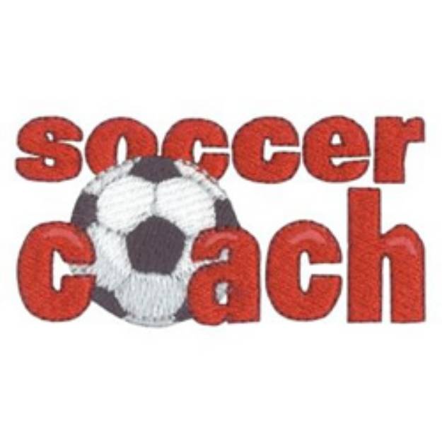 Picture of Soccer Coach Machine Embroidery Design