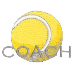 Tennis Coach Machine Embroidery Design