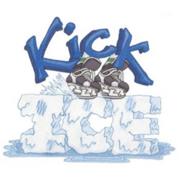 Picture of Kick Ice Machine Embroidery Design