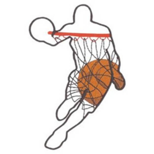 Picture of Player Outline Machine Embroidery Design