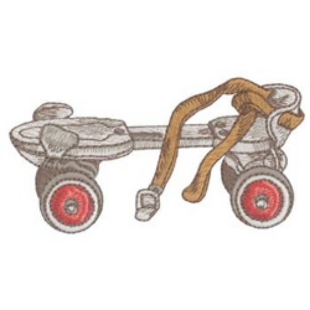 Picture of Vintage Roller Skate Machine Embroidery Design