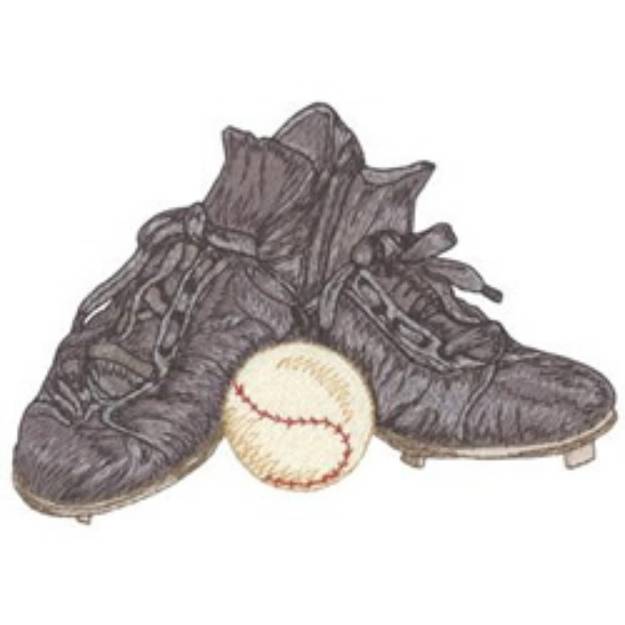 Picture of Old Baseball Gear Machine Embroidery Design