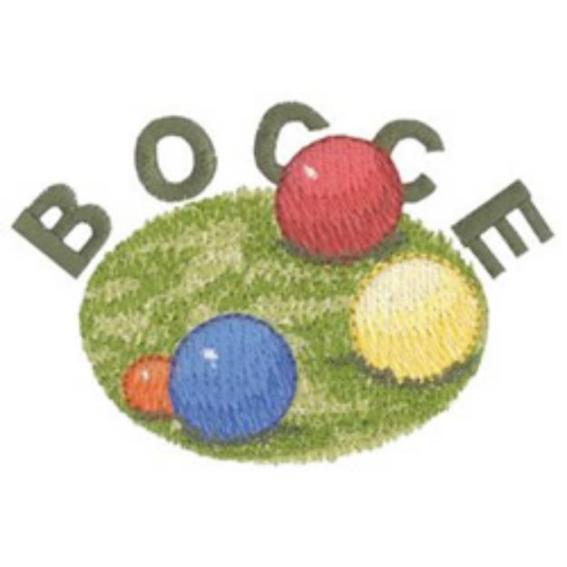 Picture of Bocce Ball Machine Embroidery Design