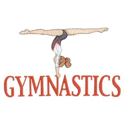Gymnastics Machine Embroidery Design