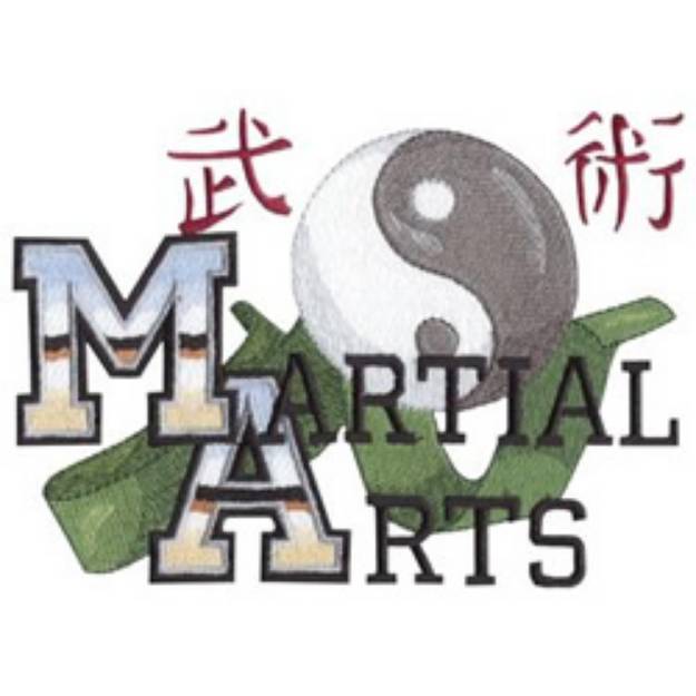 Picture of Martial Arts Machine Embroidery Design