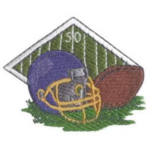 Picture of Football Collage Machine Embroidery Design