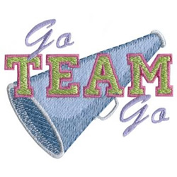 Go Team Go Machine Embroidery Design