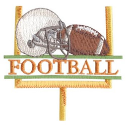 Football Posts Machine Embroidery Design