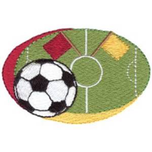 Picture of Soccer Field Machine Embroidery Design