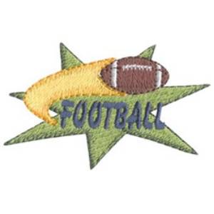 Picture of Football Star Machine Embroidery Design