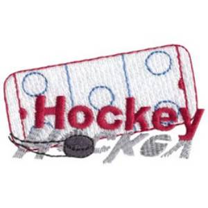 Picture of Hockey Rink Machine Embroidery Design