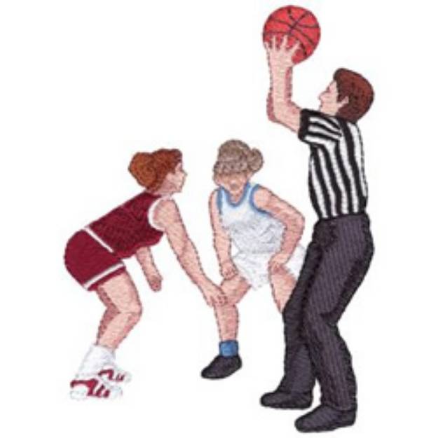 Picture of Jump Ball Machine Embroidery Design