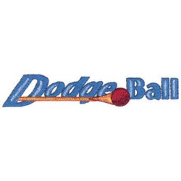 Picture of Dodge Ball Machine Embroidery Design