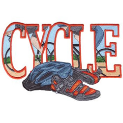Cycle Machine Embroidery Design