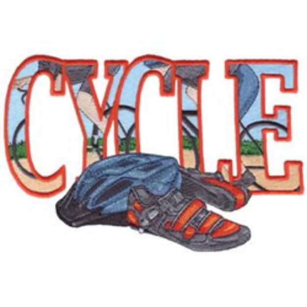 Picture of Cycle Machine Embroidery Design