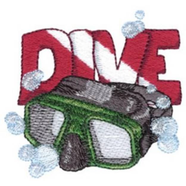Picture of Dive Machine Embroidery Design