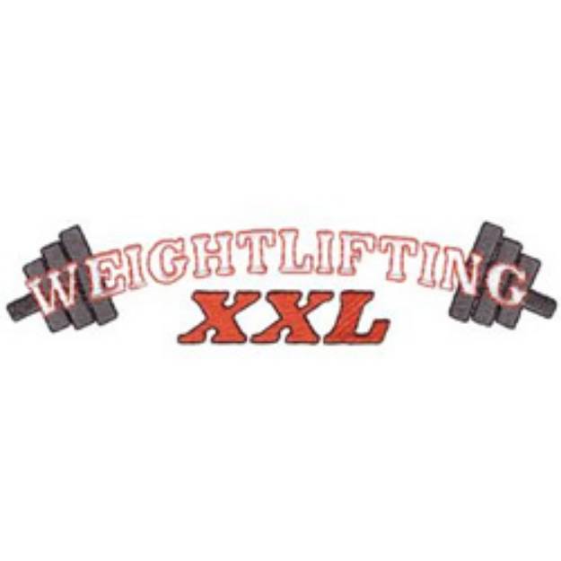 Picture of Weightlifting X X L Machine Embroidery Design