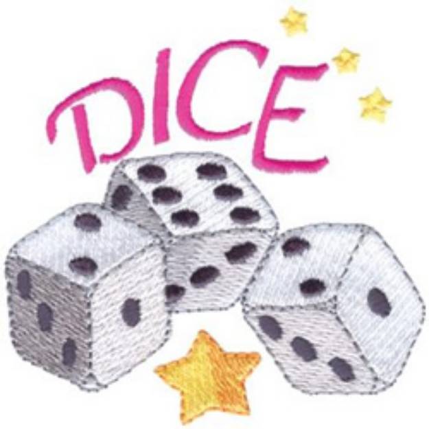 Picture of Dice Machine Embroidery Design