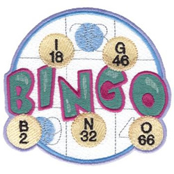 Bingo Game Machine Embroidery Design