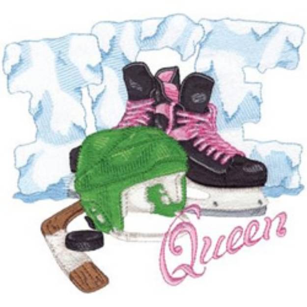 Picture of Ice Queen Machine Embroidery Design