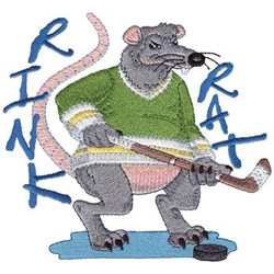 Rink Rat Machine Embroidery Design