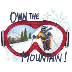 Own The Mountain Machine Embroidery Design