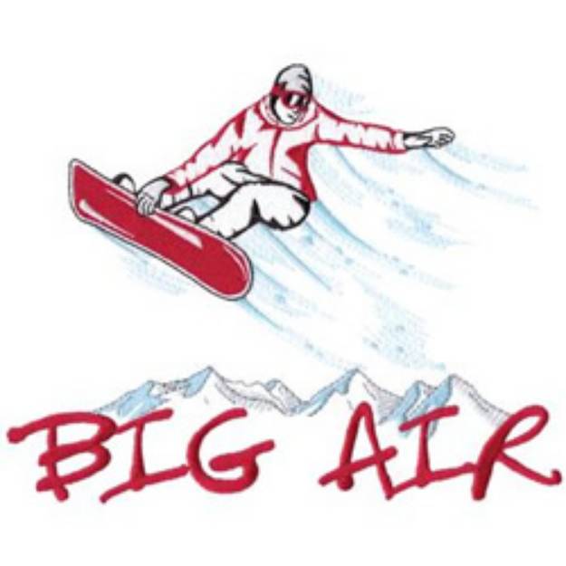 Picture of Big Air Machine Embroidery Design