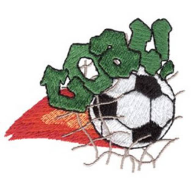 Picture of Goal - Small Machine Embroidery Design