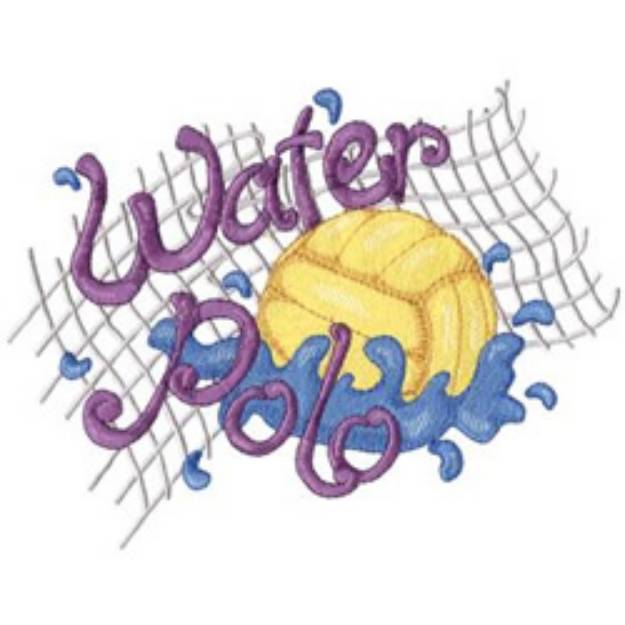 Picture of Water Polo Machine Embroidery Design
