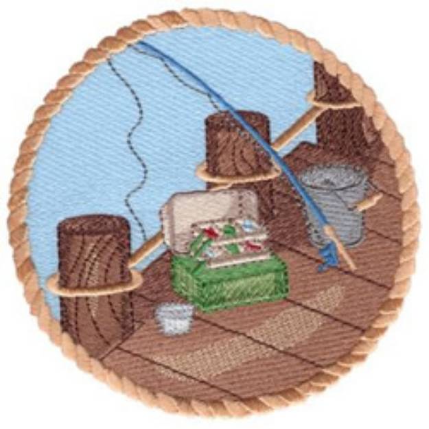 Picture of Fishing Pier Machine Embroidery Design