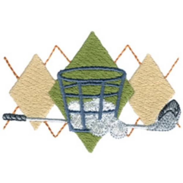 Picture of Basket Of Balls Machine Embroidery Design