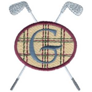 Picture of Golf Club Crest Machine Embroidery Design