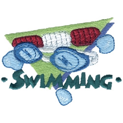 Swimming Machine Embroidery Design