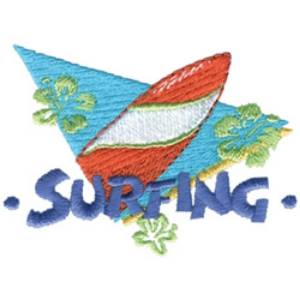 Picture of Surfing Machine Embroidery Design