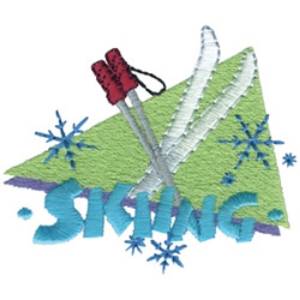 Picture of Skiing Machine Embroidery Design