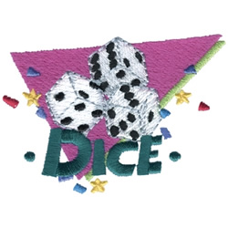 Dice Machine Embroidery Design