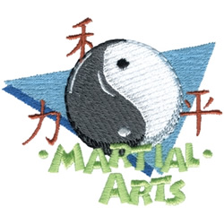Martial Arts Machine Embroidery Design