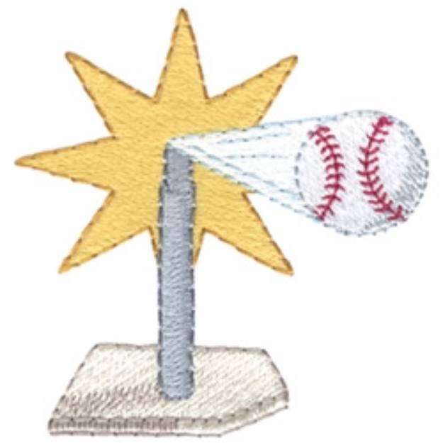 Picture of Tee Ball Machine Embroidery Design