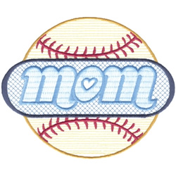 Softball Mom Machine Embroidery Design