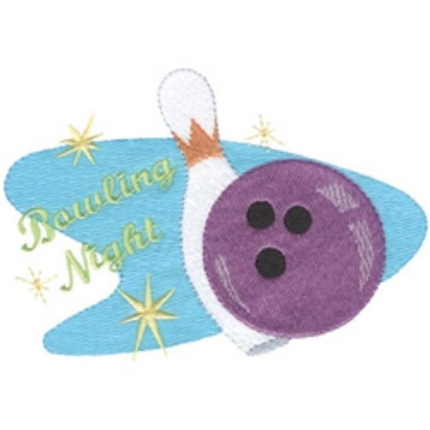 Picture of Bowling Night Machine Embroidery Design