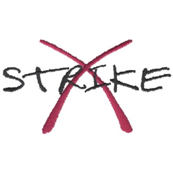 Strike Machine Embroidery Design